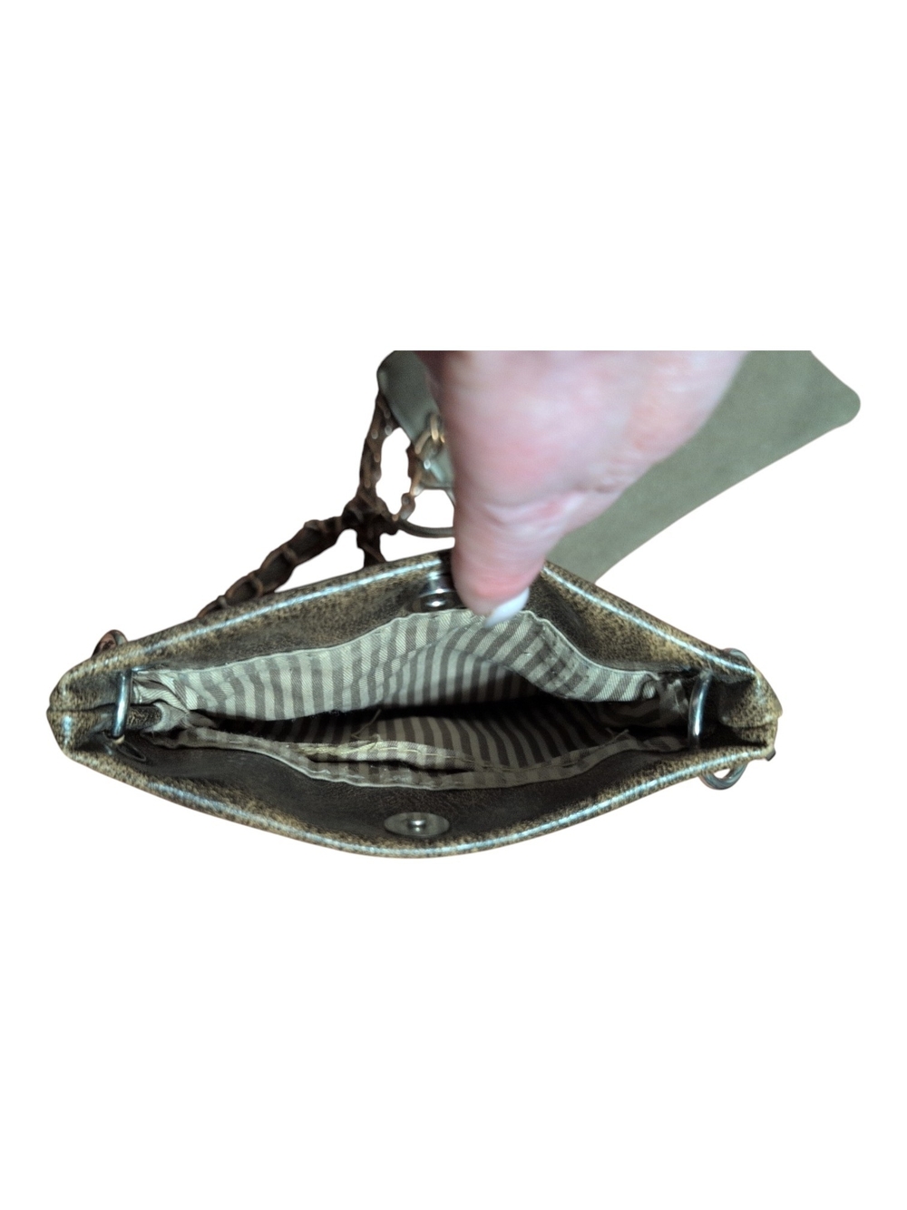 Pretty Simple Canvas Wristlet W/ Western Embroidery Bedazzled Horse Crossbody - Picture 3 of 4